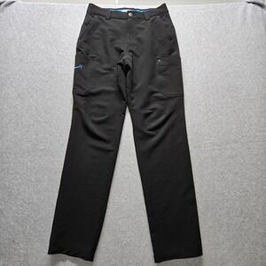 Amazon Employee Uniform driver Cargo Work Pants Black Blue Logo Mens 30x31